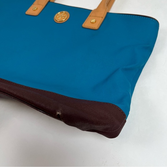 TORY BURCH Jaden Bag Coconut Canvas Leather Tote - Picture 5 of 16